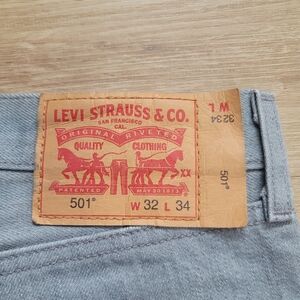 Levi's 501 Men's Gray Jeans